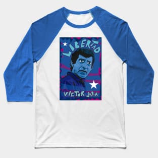 Victor Jara - Libertad (blue) Baseball T-Shirt